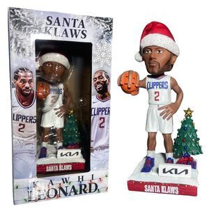 LA Clippers Kawhi Leonard Santa Claws Bobblehead New In Box  12/23/23